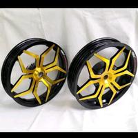 Gambar Velg POWER Mio-Mio J-Xeon-Soul GT-M3-Fino-GT 125 Star - Black Chrome dari Karyamah Speed undefined 4 Tokopedia