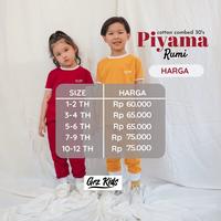 Gambar Baju setelan Anak Piyama Rumi umur 1-12thn - Set Piyama anak Terbaru - Maroon, L dari Grazzi Store undefined 3 Tokopedia