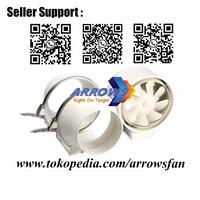 Gambar Inline Fan 8 inch Inline Fan PP Plastik 8 inch Duct Inline PP 8 inch - 2 KECEPATAN dari ARROWS Fan & Blower undefined 5 Tokopedia