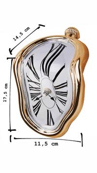 Gambar Jam Dinding Melting Clock QUARTZ Dekor Home Decoration Wall Clock - Silver dari DRESSTOKILL TOKOPEDIA undefined 4 Tokopedia