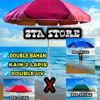 Gambar payung tenda double 220cm payung pantai 2 lapis uv payung bazar cafe dari zta store 22 undefined 2 Tokopedia