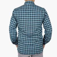 Gambar Kemeja pria flanel Distro FK Sarfa clothing M L XL - Tosca, M dari DsWei Store undefined 2 Tokopedia
