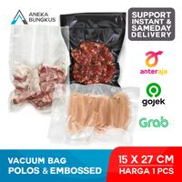 Gambar PLASTIK VACUM BAG / PLASTIK VAKUM MAKANAN ( Uk : 15cm x 27cm ) - Embossed dari Aneka Bungkus undefined 1 Tokopedia