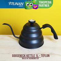 Gambar Teko Leher Angsa Termometer 1L Gooseneck Kettle Teflon Manual Brew dari Runan Store undefined 1 Tokopedia