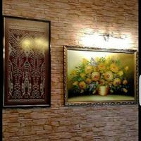 Gambar Wallpaper Batu Sticker Dinding Batu Alam Coklat 3D Premium dari ANIN WALLPAPER undefined 5 Tokopedia