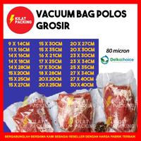 Gambar PLASTIK VACUUM VACUM BAG SEALER MAKANAN TIPE POLOS DELKOCHOICE SATUAN - 15CM X 30CM dari kilat packing undefined 3 Tokopedia