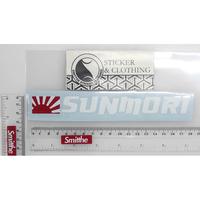 Gambar Stiker Logo SUNMORI sunday morning ride Cutting Sticker Motor Mobil - SUNMORI 2W 9CM, Putih dari Smitthe undefined 5 Tokopedia
