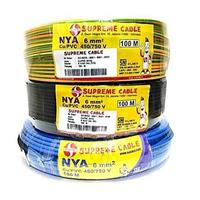 Gambar Kabel listrik kawat engkel NYA BCC 6 mm / 6mm Supreme 100m 100 m roll - Kuning dari Pro Elektrik undefined 1 Tokopedia