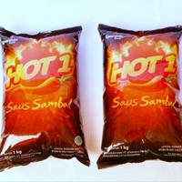 Gambar Saus sambal hot1 kemasan 1kg hot 1 saos dari Mandiri Frozen Food undefined 1 Tokopedia