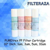 Gambar PUREtrex PP Filter Cartridge 10" Inch Micron Rating 1,3,5,10um - Merah dari FilterAza undefined 1 Tokopedia