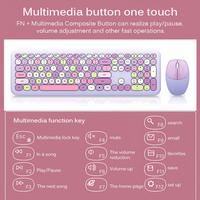 Gambar GOOJODOQ 2.4 Ghz Wireless Keyboard And Mouse Set Round Mixed Color - Blue dari Goojodoq Professionals undefined 5 Tokopedia
