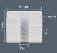 Gambar HOLDER CAS HP TEMPEL DINDING RAK HANDPHONE CHARGER GANTUNG TEMPEL HOOK - Biru dari Nivalis Jakarta undefined 5 Tokopedia