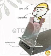 Gambar Phone Holder / Dudukan HP Custom / Stand Ponsel Akrilik / Holder HP - TIPE A dari totole'id undefined 3 Tokopedia
