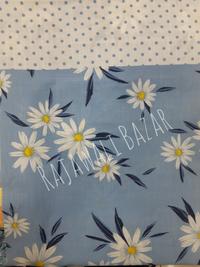 Gambar KAIN KATUN COTTON MOTIF BUNGA DAISY DITSY KRISAN ASTER BIRU MUDA - A. BIG FLOWER dari Rajawali Bazar undefined 3 Tokopedia
