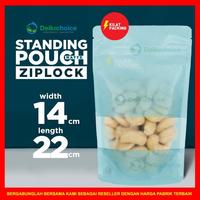 Gambar STANDING POUCH MATTE WINDOW BLUE / PLASTIK KEMASAN SNACK MURAH SATUAN - 12CM X 20CM dari kilat packing undefined 5 Tokopedia