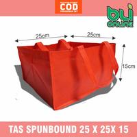Gambar Tas Spunbond 25x25x15 isi 10pcs / Tas kain / Goodie Bag / Goody Bag - Hijau dari blionline21 undefined 2 Tokopedia