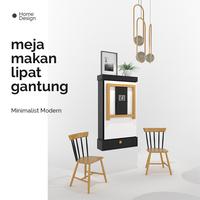 Gambar meja makan minimalis gantung dari inti trisno samudro undefined 2 Tokopedia