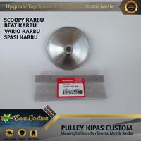 Gambar PULLEY KIPAS CUSTOM FACE DRIVE PULI SCOOPY BEAT VARIO SPASI KARBU KVY dari SAM CUSTOM_NEW undefined 1 Tokopedia