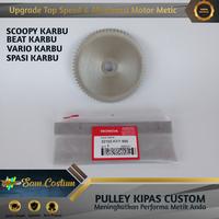 Gambar PULLEY KIPAS CUSTOM FACE DRIVE PULI SCOOPY BEAT VARIO SPASI KARBU KVY dari SAM CUSTOM_NEW undefined 2 Tokopedia