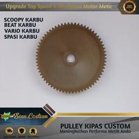 Gambar PULLEY KIPAS CUSTOM FACE DRIVE PULI SCOOPY BEAT VARIO SPASI KARBU KVY dari SAM CUSTOM_NEW undefined 4 Tokopedia