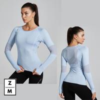 Gambar PREMIUM Baju DRI-FIT Running Gym Olahraga Lari Wanita Lengan Panjang - Merah Muda, S dari ZEROLIMITS.ID undefined 4 Tokopedia