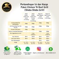 Gambar Paket BBQ / Saikoro / Grill / Yakiniku All Beef Combo (Halal Food) - Tanpa Sayuran dari Shabuyaa by Dapoer Bunda Yaaya undefined 4 Tokopedia