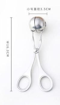 Gambar Cetakan penjepit Bakso Bulat Stainless - Scoop Penjepit Bakso Bulat dari Adorabellashop undefined 3 Tokopedia