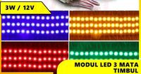 Gambar Lampu LED Module Neon Box 1,5 Watt 12V LED Modul 3 Mata Besar - Biru dari Kjalighting undefined 3 Tokopedia
