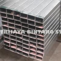 Gambar BESI HOLO HOLLOW GALVANIS 40x80 mm PIPA STALL GALVANIS - Tebal 1.6 mm CD dari Trijaya Bintaro Steel undefined 1 Tokopedia