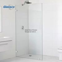 Gambar Sekat Kamar Mandi Kaca Shower Mati Partisi Tempered 10mm 200x80 cm dari Glassco Kaca undefined 2 Tokopedia