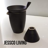Gambar JL 2001 Black Ceret Teh / Teko Air / Black Teaset / 6 Cawan Teh - Kecil dari Jessco Living undefined 5 Tokopedia