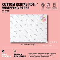 Gambar Custom wrap paper / kertas roti / kertas bungkus 31x35cm qty500pcs dari Jung Java undefined 1 Tokopedia