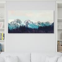 Gambar Hiasan Dinding Kanvas art print lukisan gunung 120 x 60 cm (V2) dari Artjuni decor undefined 1 Tokopedia