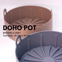 Gambar Doho Sillicone Pot Airfyer - Wadah Silikon Airfryer - Abu-abu, L dari maminoakitchen undefined 1 Tokopedia