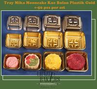 Gambar Tray Mika Mooncake Kue Bulan Plastik Gold - 63-80 g dari Crazie Bakers Baking Tools undefined 1 Tokopedia