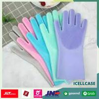 Gambar SARUNG TANGAN CUCI PIRING SILIKON (1 pasang) - Tebal original import dari Chamara Store undefined 1 Tokopedia