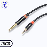 Gambar kabel converter jack 6.5 mm to 3.5 mm kabel gitar keyboard bass 1m - silver, 1 METER dari Rosadi Elektronik undefined 1 Tokopedia