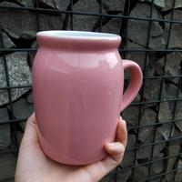Gambar Mug susu jadoel keramik porcelain cup cangkir gelas kopi gift hamper - Merah Muda dari SuperFancy undefined 4 Tokopedia