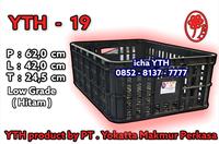 Gambar Keranjang / krat plastik typr YTH 19 low grade hitam dari icha YTH yokatta undefined 1 Tokopedia