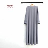 Gambar Gamis Sahla (Light Grey) Shafa Jilbab - L dari Nisrinasyari undefined 2 Tokopedia