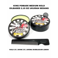 Gambar KING POMADE MEDIUM HOLD UKURAN SEDANG 2,8 OZ AROMA LEMON dari ilookpomade undefined 1 Tokopedia