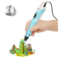 Gambar 3D Stereoscopic Printing Pen for 3D Drawing 3D pen - Biru Muda dari 3CELECTRONIC undefined 2 Tokopedia