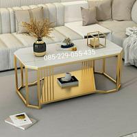 Gambar MEJA TAMU MODERN KAKI BESI TOP MEJA KAYU dari Vieda Jaya Furniture undefined 1 Tokopedia