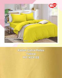Gambar Kain Katun Lokal CVC Polos Bahan Sprei Bedcover Meteran Lebar 240 cm - Kuning, 50 cm dari Kain Sprei Moon undefined 3 Tokopedia