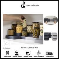 Gambar Tempat Bumbu Dapur - Rak Bumbu Dapur 3 Tingkat - Organizer Extendable dari Pusat Anekapedia undefined 1 Tokopedia