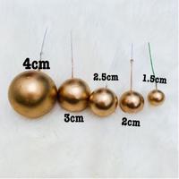 Gambar Topper Cake Ball Gold Silver / Bola Emas Silver Hiasan Kue Ulang Tahun dari Blanjoku undefined 2 Tokopedia