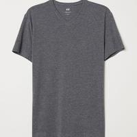 Gambar H&M 3-pack Tshirt Slim Fit - Black/Grey Misty dari DUPLOVE undefined 2 Tokopedia