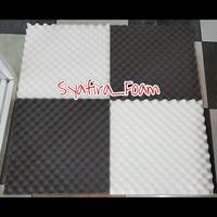 Gambar Busa/Foam Peredam Suara Ruangan Model Telur 50x50 Tebal 4Cm - Hitam dari Syafira Foam undefined 2 Tokopedia