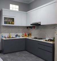 Gambar Kitchenset Minimalis Custom HPL Bintara 6 - Putih dari Furnijap Interior undefined 1 Tokopedia