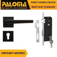 Gambar Handle Pintu Set PALOMA HRP5407+MSP092 Black Kunci Pintu Gagang Pintu dari PINANGSIAMAS PINANGSIA undefined 1 Tokopedia